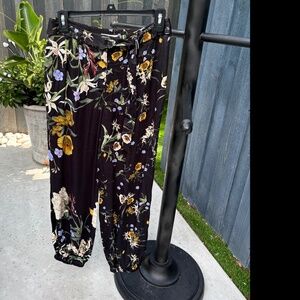 ANTHROPOLOGIE MAUVE SILKY PARACHUTE PANTS